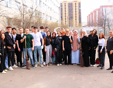 Студенты Казанского медицинского колледжа приняли участие в «Субботнике»